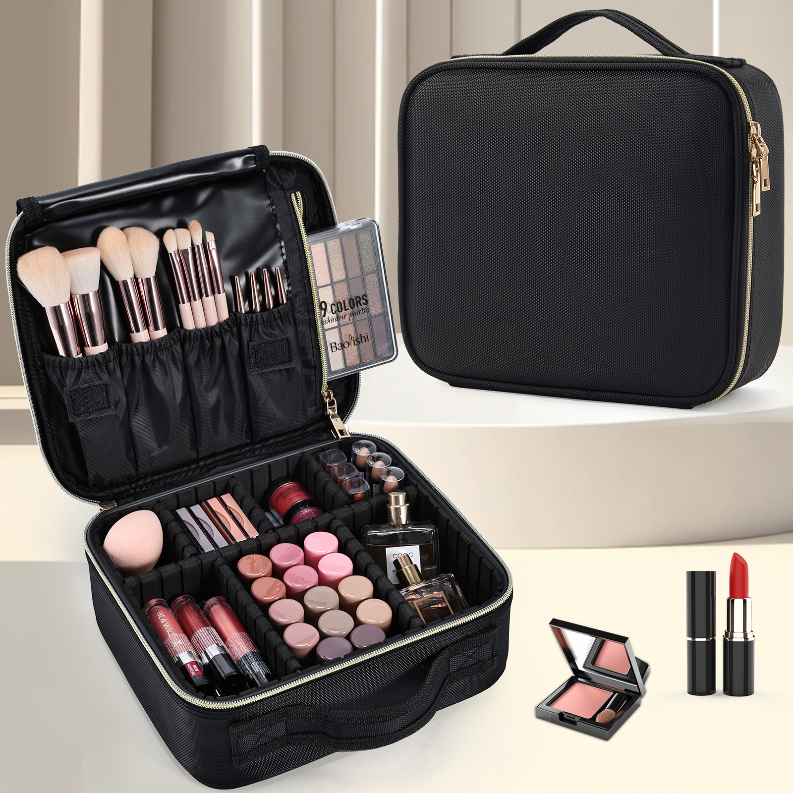 Beauty & Makeup Katia Di Paola - Cosmetic Case Makeup Bag Vanity Travel