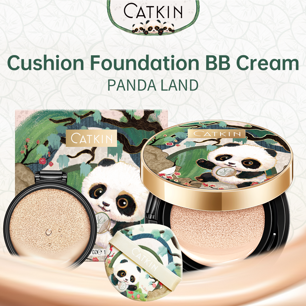 Concealer Full Coverage - Panda Land Full Coverage Cushion Fondation,