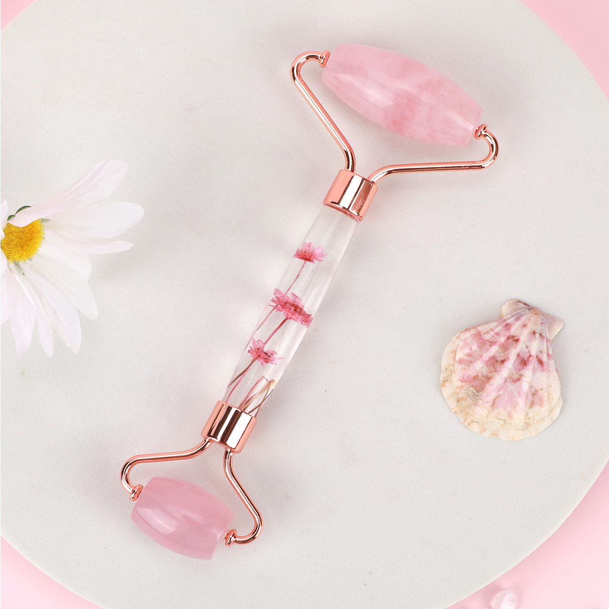 Jade Roller Gua Sha - Natural Jade Roller Massager for Face