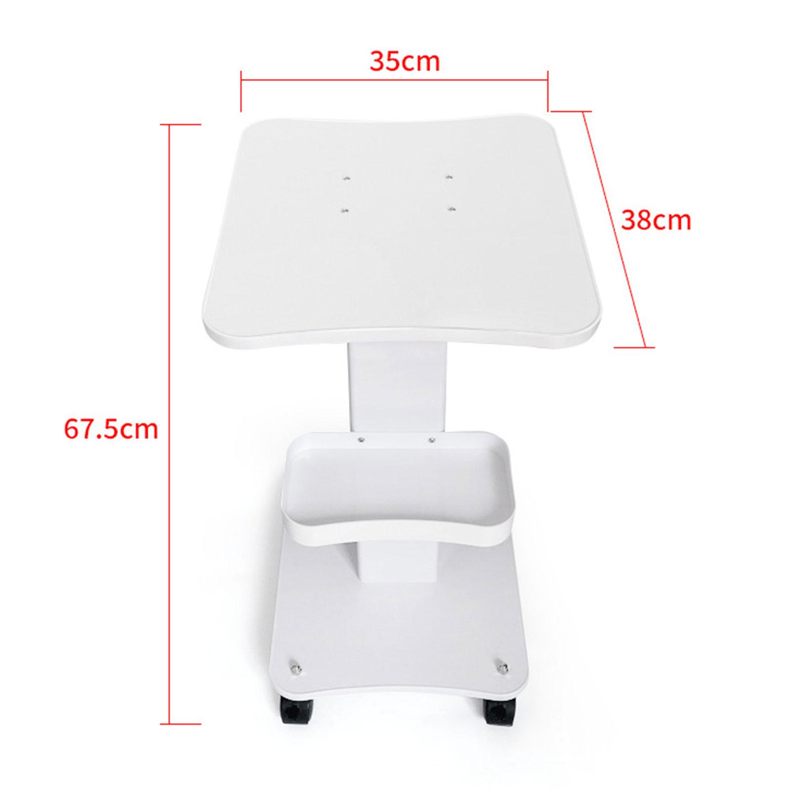 Salon Cart Shelf White 3 Stage - Beauty Lab Makeup บทวิจารณ์และราคา