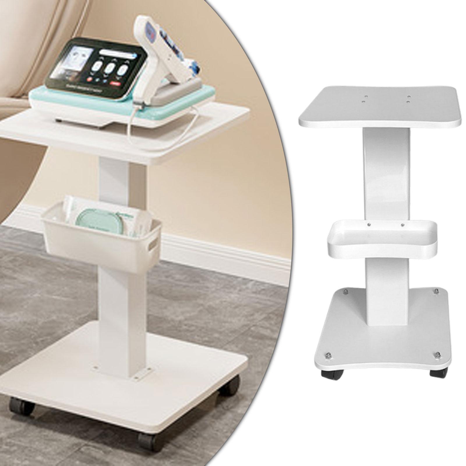 Salon Cart Shelf White 3 Stage - Beauty Lab Makeup บทวิจารณ์และราคา