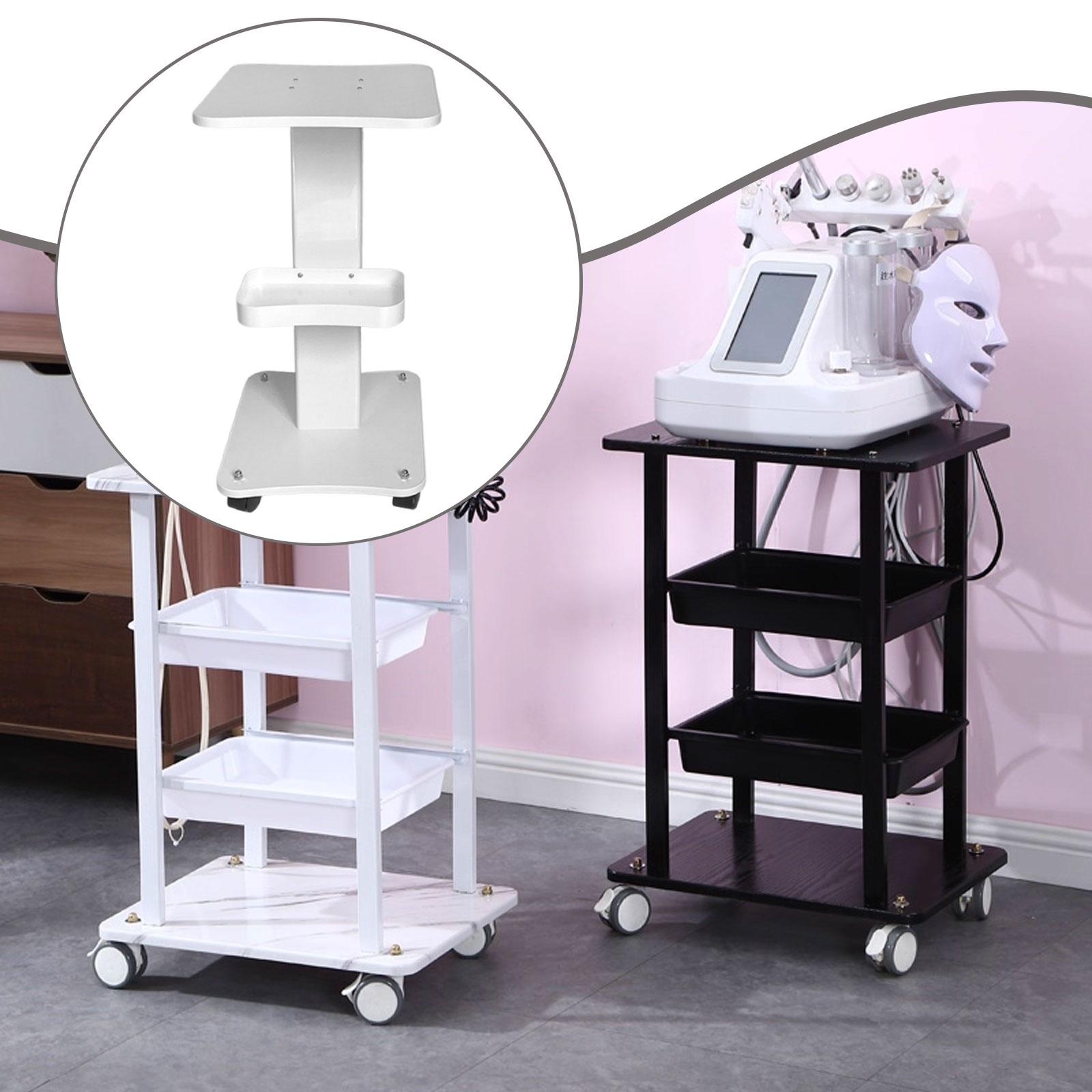 Salon Cart Shelf White 3 Stage - Beauty Lab Makeup บทวิจารณ์และราคา