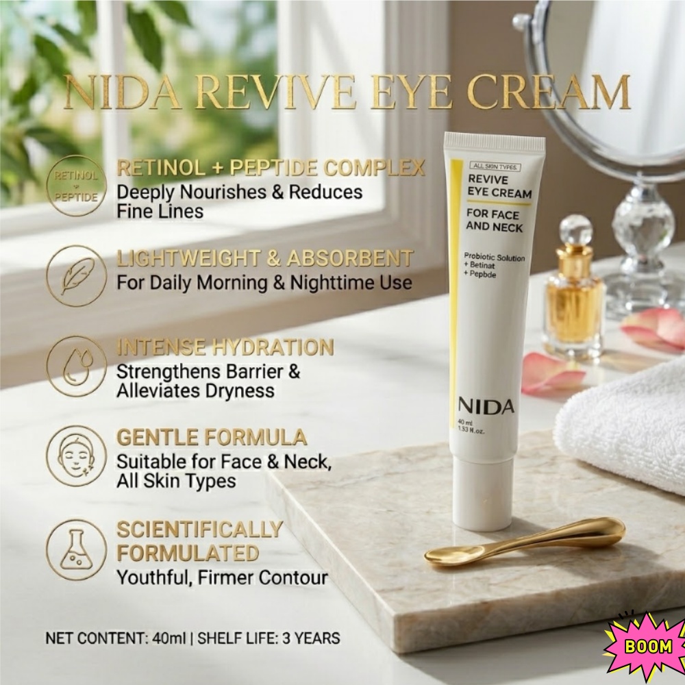 NIDA Retinol Peptide Eye Cream - Anti-Aging Face Cream บทวิจารณ์และราคา