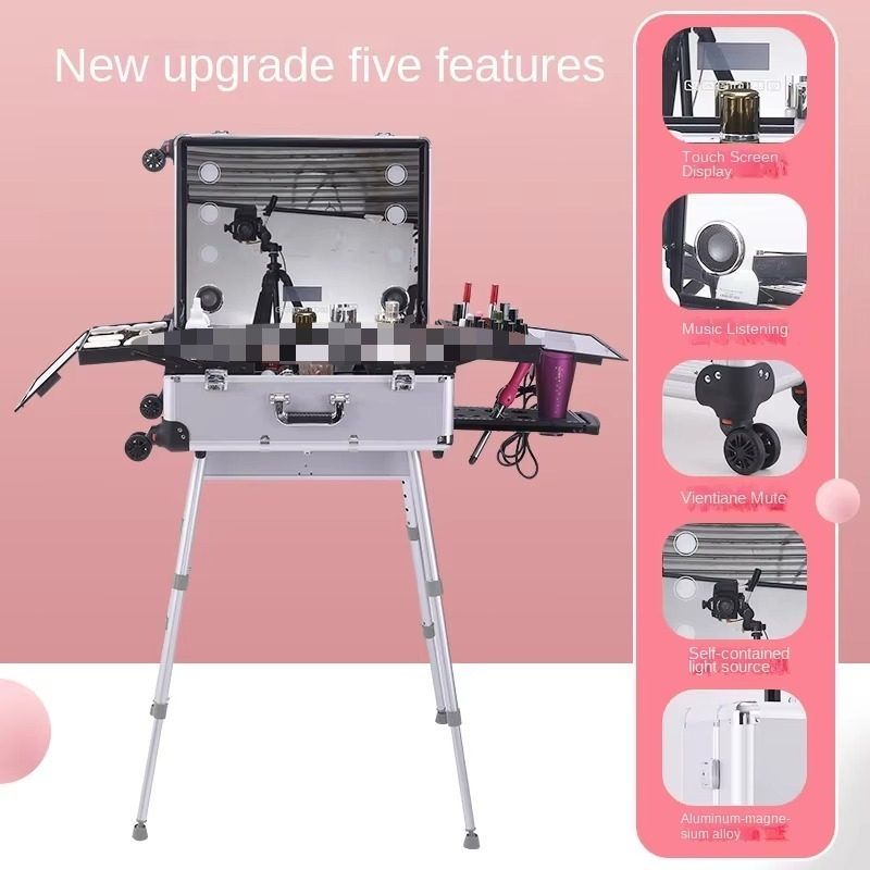 Aluminum Alloy Bluetooth Troll - Beauty Makeup Trolley บทวิจารณ์และราคา