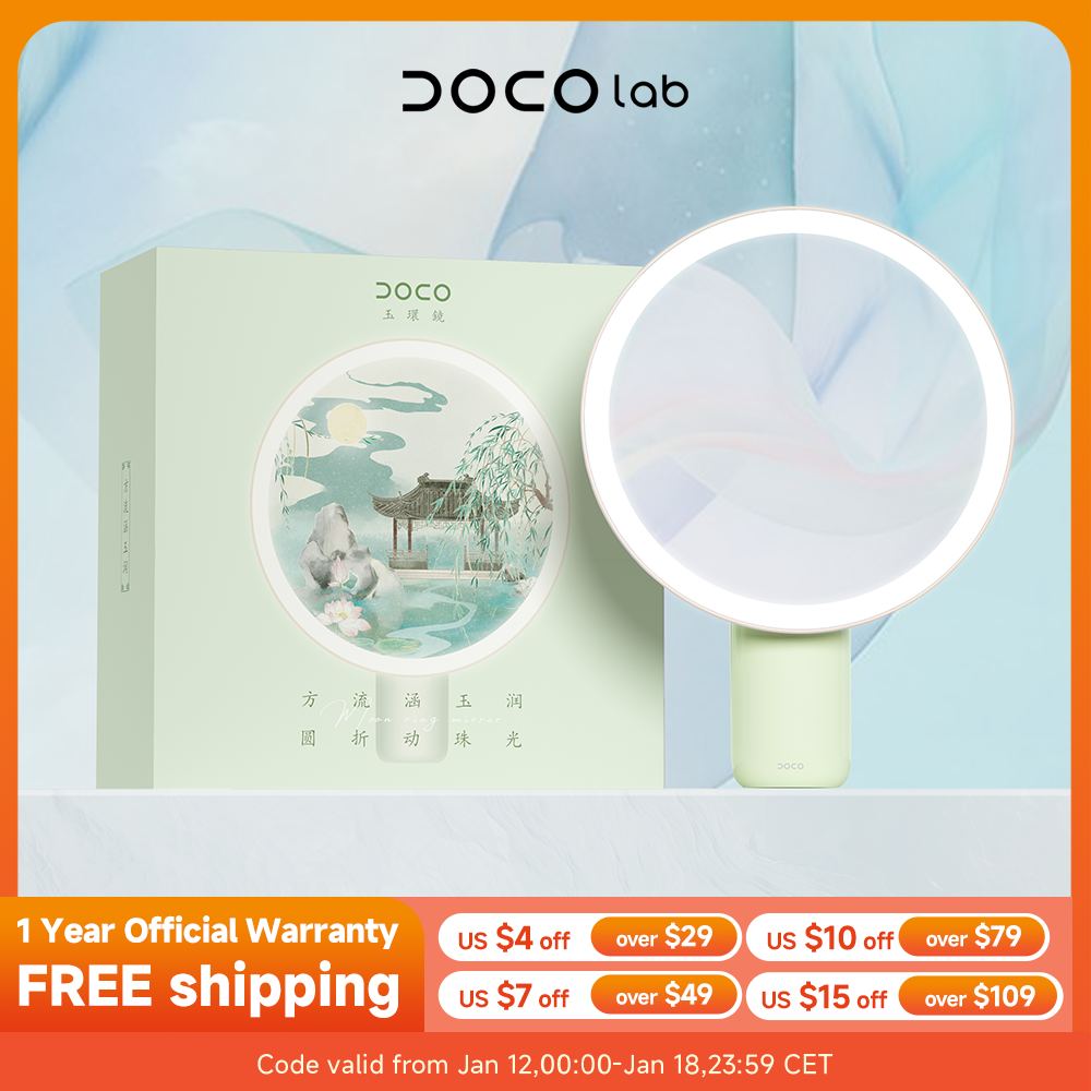 DOCO Table Makeup Mirror LED L - Beauty Lab Makeup บทวิจารณ์และราคา