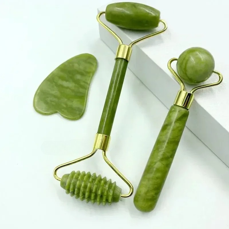 Natural jade roller massager,  - Jade Roller Gua Sha บทวิจารณ์และราคา
