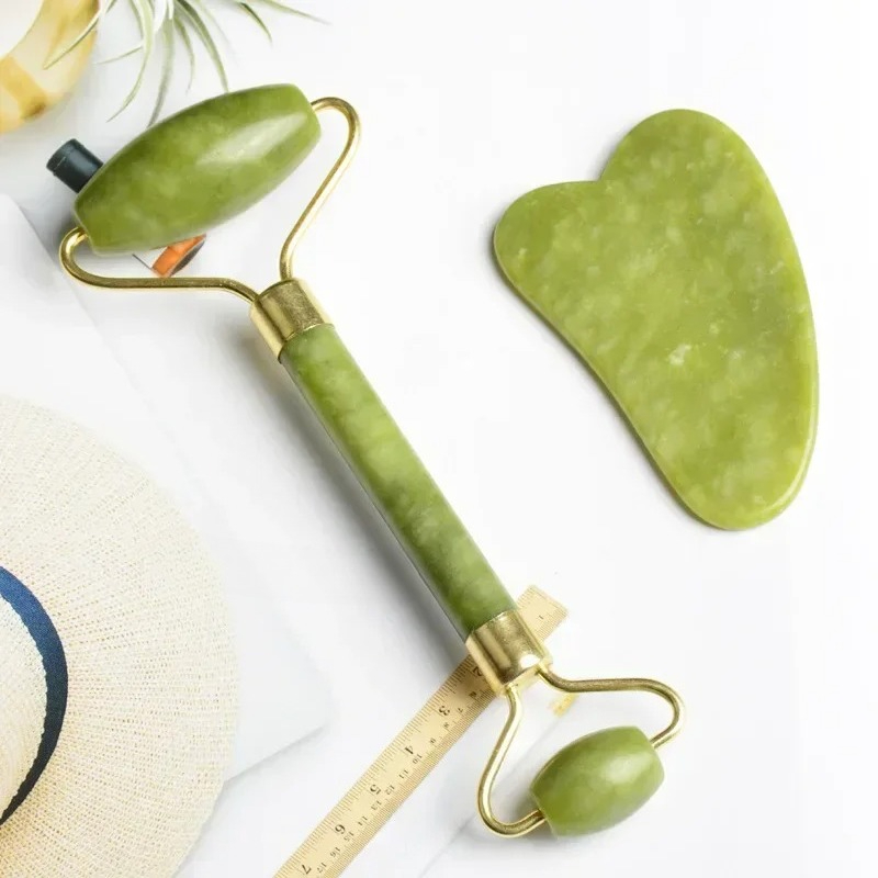 Natural jade roller massager,  - Jade Roller Gua Sha บทวิจารณ์และราคา