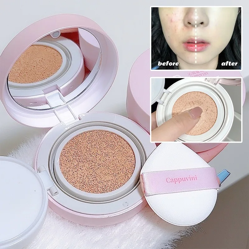 Cappuvini BB Cream Air Cushion - Concealer Full Coverage บทวิจารณ์และราคา
