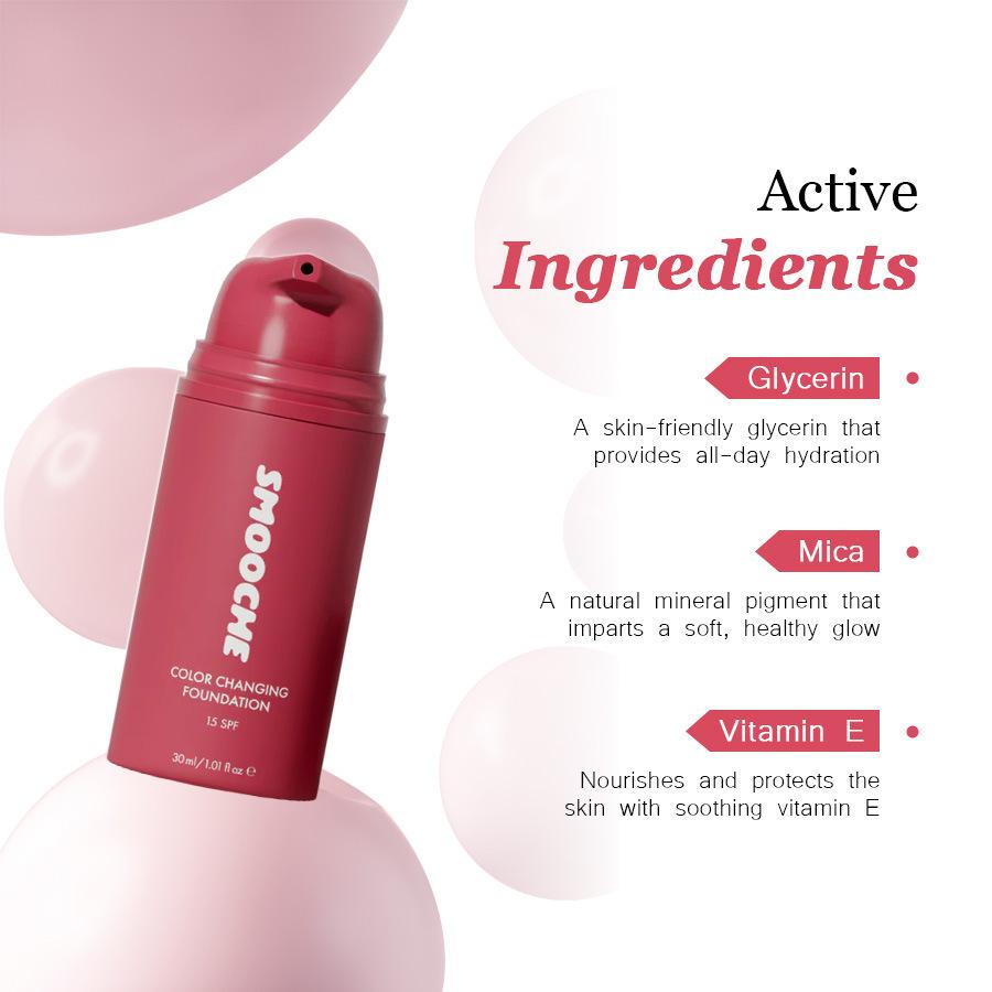 SMOOCHE Color Changing Foundat - Concealer Full Coverage บทวิจารณ์และราคา