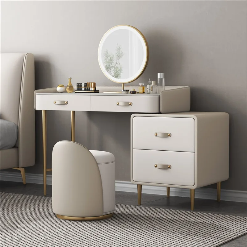 Desk Makeup Table Drawers Mirr - Beauty Without Makeup บทวิจารณ์และราคา