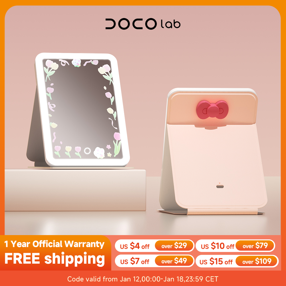 DOCO Makeup Mirror Foldable Po - Beauty Lab Makeup บทวิจารณ์และราคา