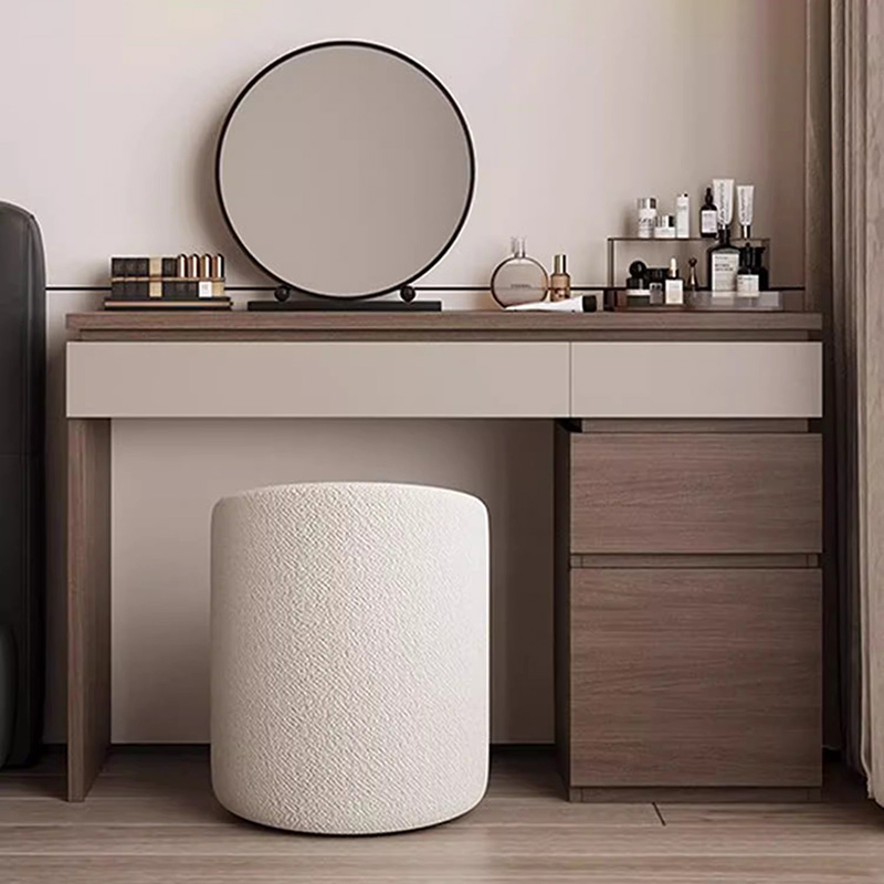 Wood Shelf Vanity Table Modern - Beauty Without Makeup บทวิจารณ์และราคา
