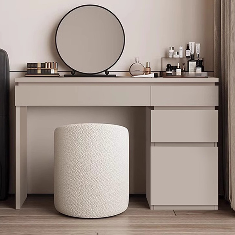 Wood Shelf Vanity Table Modern - Beauty Without Makeup บทวิจารณ์และราคา