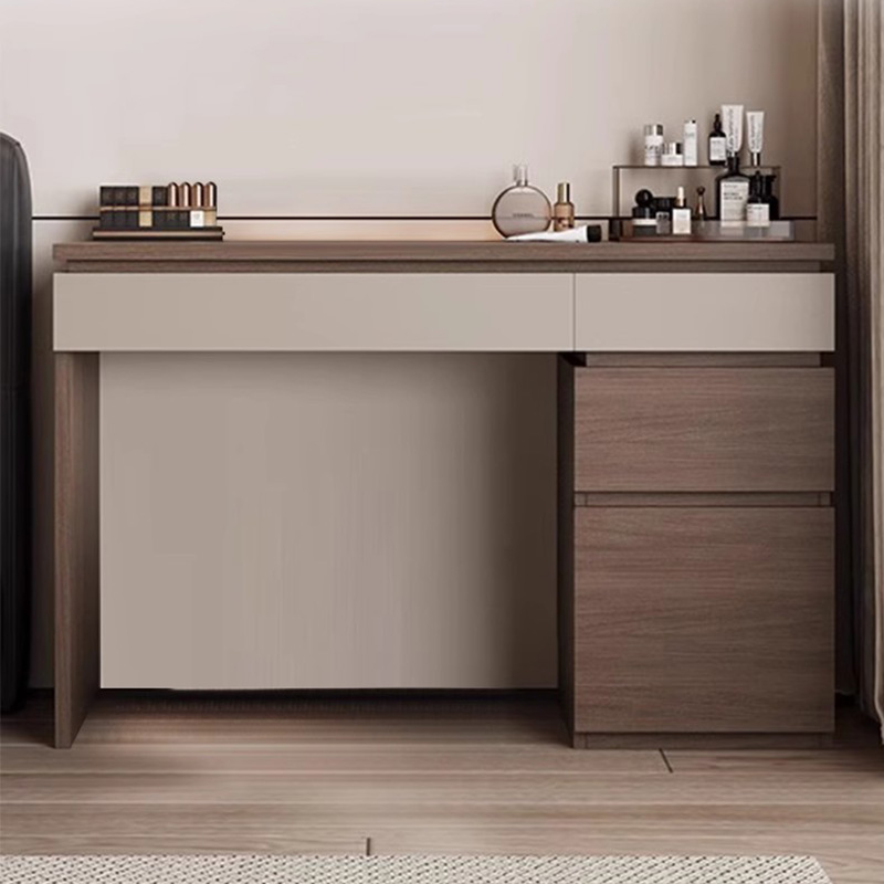 Wood Shelf Vanity Table Modern - Beauty Without Makeup บทวิจารณ์และราคา