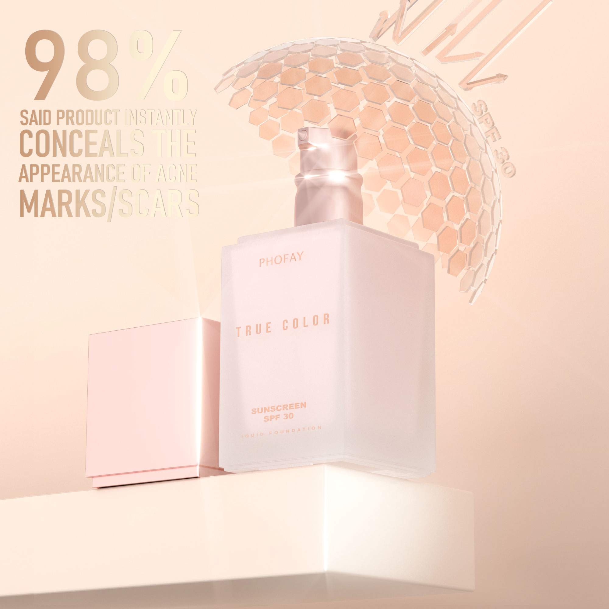 4 In 1 Foundation Long-wearing - Concealer Full Coverage บทวิจารณ์และราคา