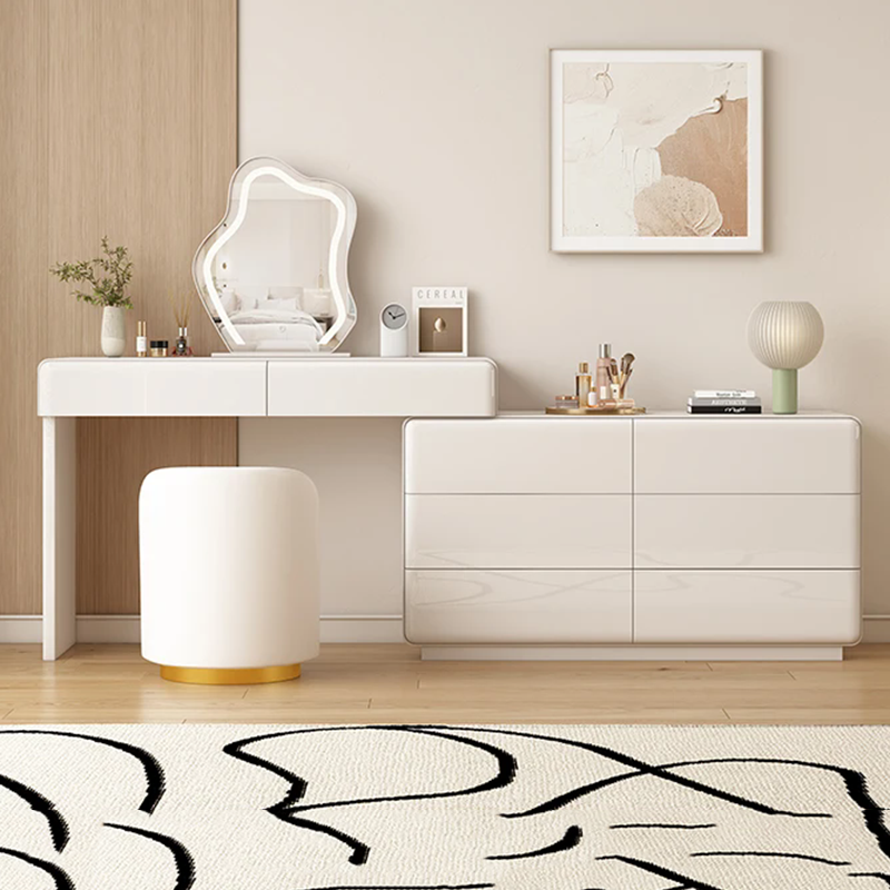 White Bedroom Dressing Table M - Beauty Without Makeup บทวิจารณ์และราคา