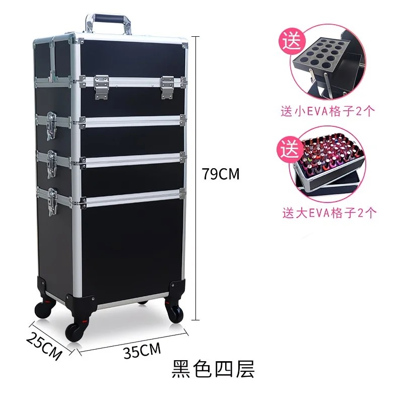 Professional 2/3/4 layers trol - Beauty Makeup Trolley บทวิจารณ์และราคา