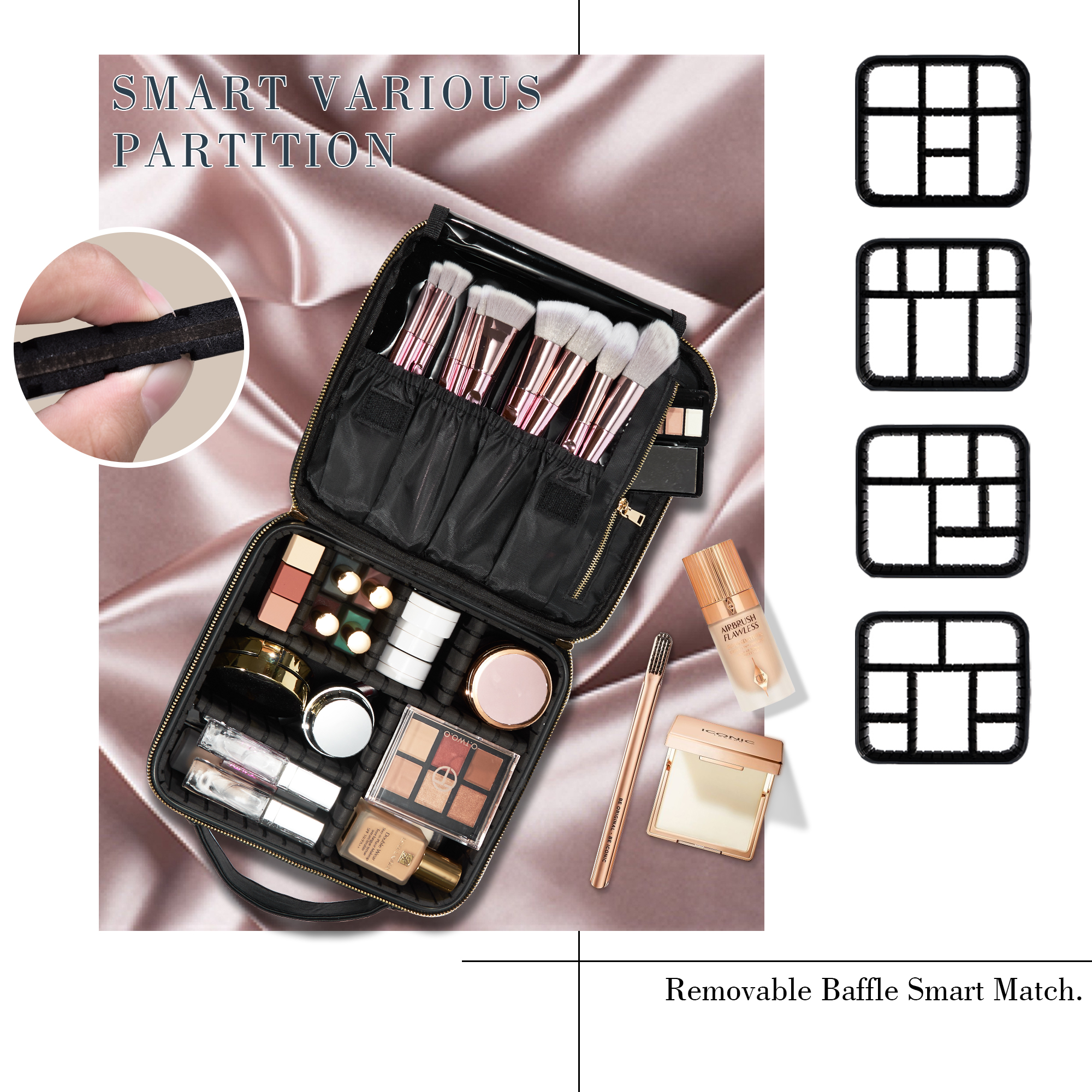 Cosmetic Case Makeup Bag Vanit - Beauty & Makeup Katia Di Paola บทวิจารณ์และราคา