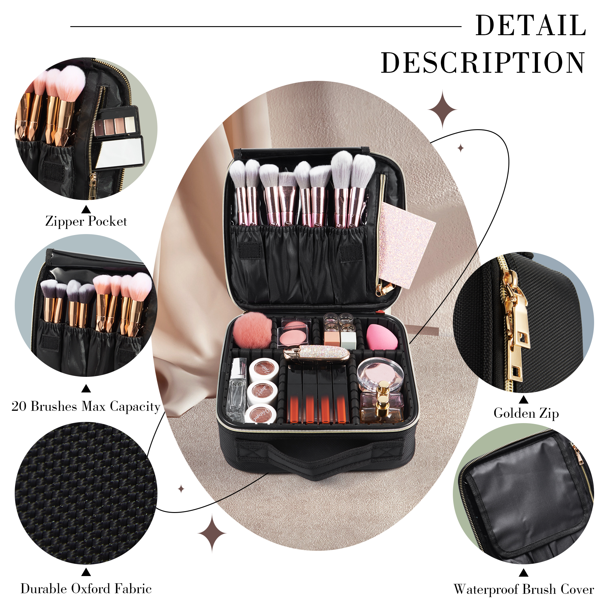 Cosmetic Case Makeup Bag Vanit - Beauty & Makeup Katia Di Paola บทวิจารณ์และราคา