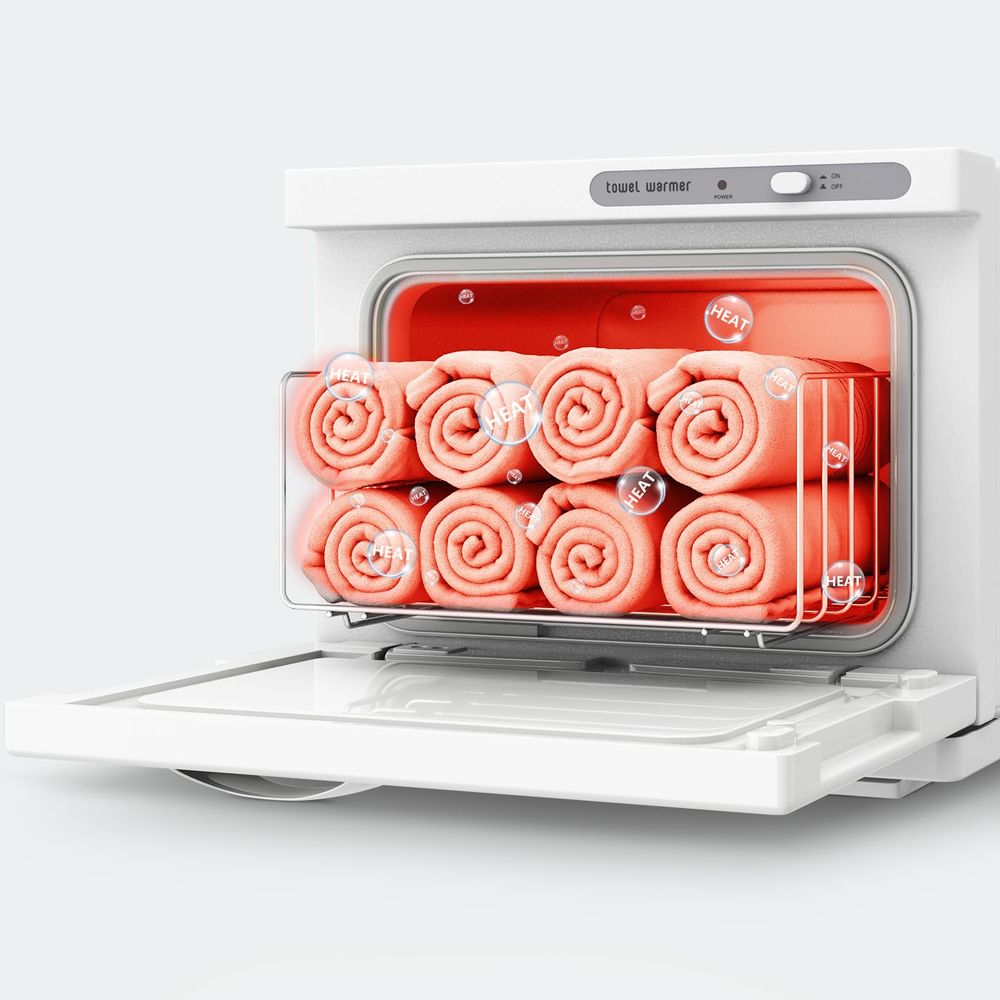 Compact 8L White Towel Warmer  - Beauty & Makeup Katia Di Paola บทวิจารณ์และราคา
