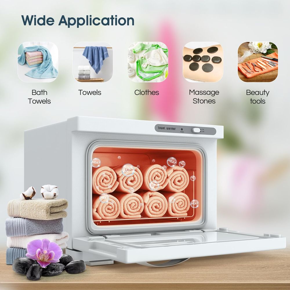 Compact 8L White Towel Warmer  - Beauty & Makeup Katia Di Paola บทวิจารณ์และราคา