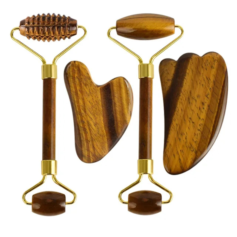 Natural Tiger Eye Jade Roller  - Jade Roller Gua Sha บทวิจารณ์และราคา
