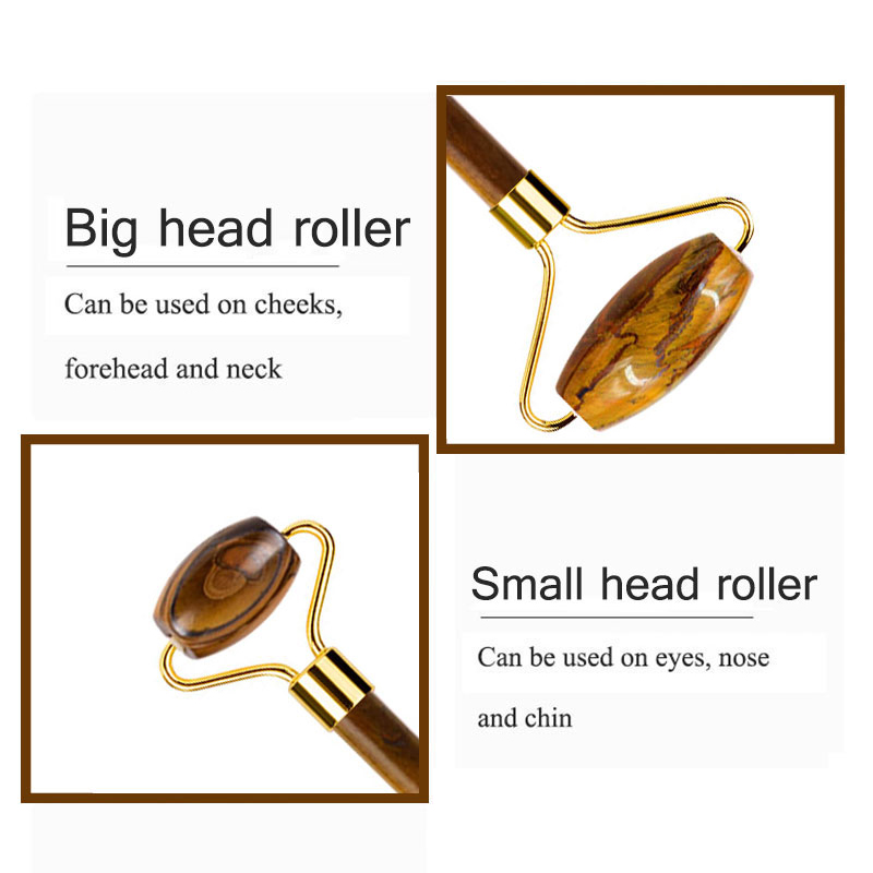 Natural Tiger Eye Jade Roller  - Jade Roller Gua Sha บทวิจารณ์และราคา