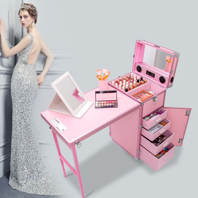 Professional Makeup Suitcase L - Beauty Makeup Trolley บทวิจารณ์และราคา