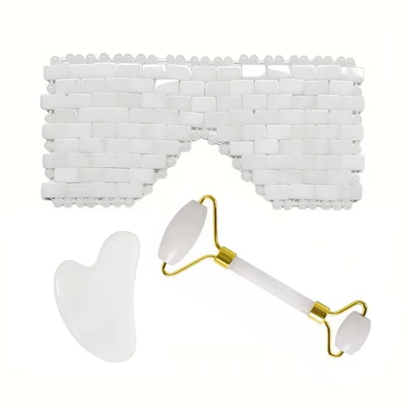 White Jade Eye Mask Massager F - Jade Roller Gua Sha บทวิจารณ์และราคา