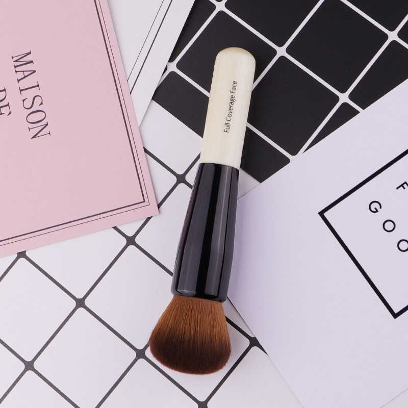 Powder Makeup Brush Wood Handl - Concealer Full Coverage บทวิจารณ์และราคา