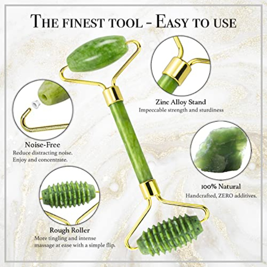 Gua Sha and Jade Roller 3 in 1 - Jade Roller Gua Sha บทวิจารณ์และราคา