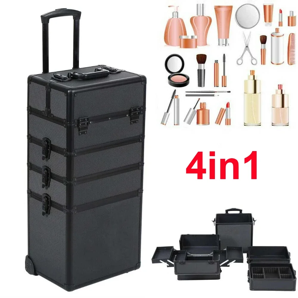 -4 In 1 Trolley Make Up Case H - Beauty Makeup Trolley บทวิจารณ์และราคา