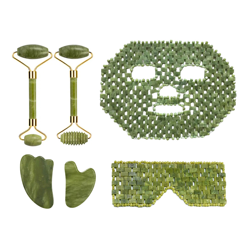 Natural Xiuyan Jade Facial Mas - Jade Roller Gua Sha บทวิจารณ์และราคา