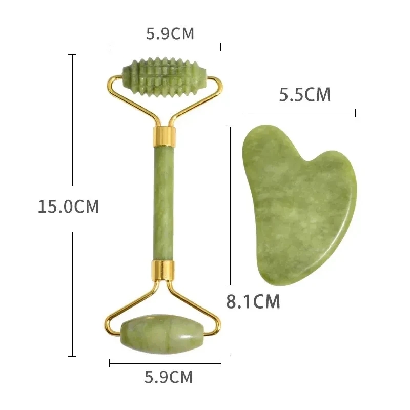 Natural Xiuyan Jade Facial Mas - Jade Roller Gua Sha บทวิจารณ์และราคา