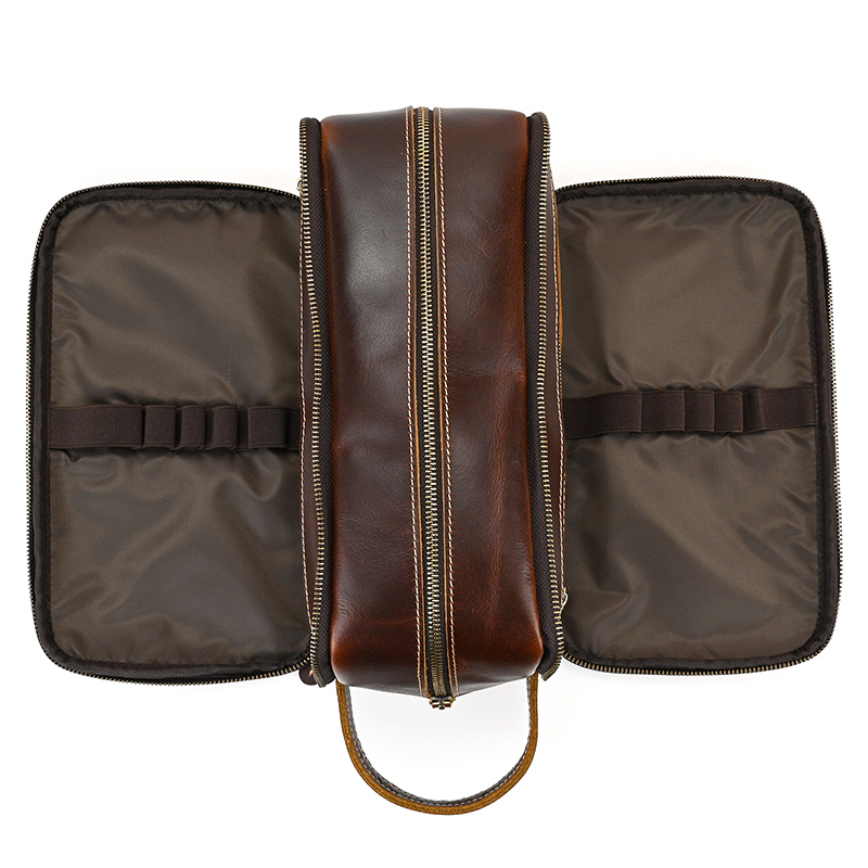 Cowhide Toiletry Bag Men Leath - Beauty Makeup Supply บทวิจารณ์และราคา