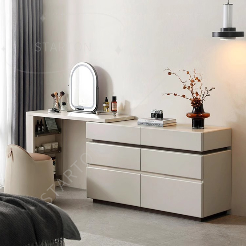 Mirror Makeup Bedroom Drawers  - Beauty Without Makeup บทวิจารณ์และราคา