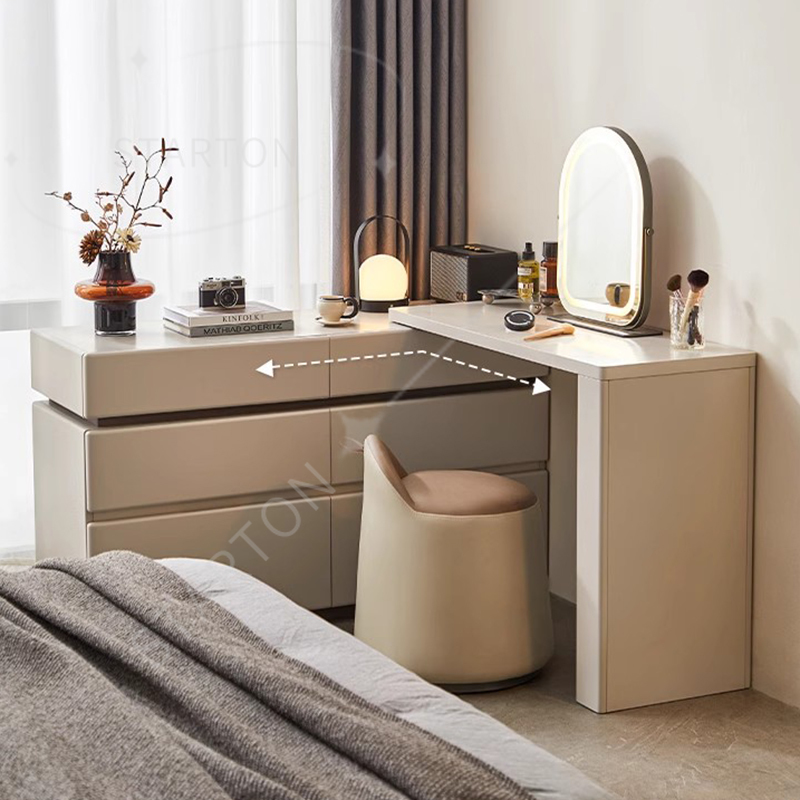 Mirror Makeup Bedroom Drawers  - Beauty Without Makeup บทวิจารณ์และราคา