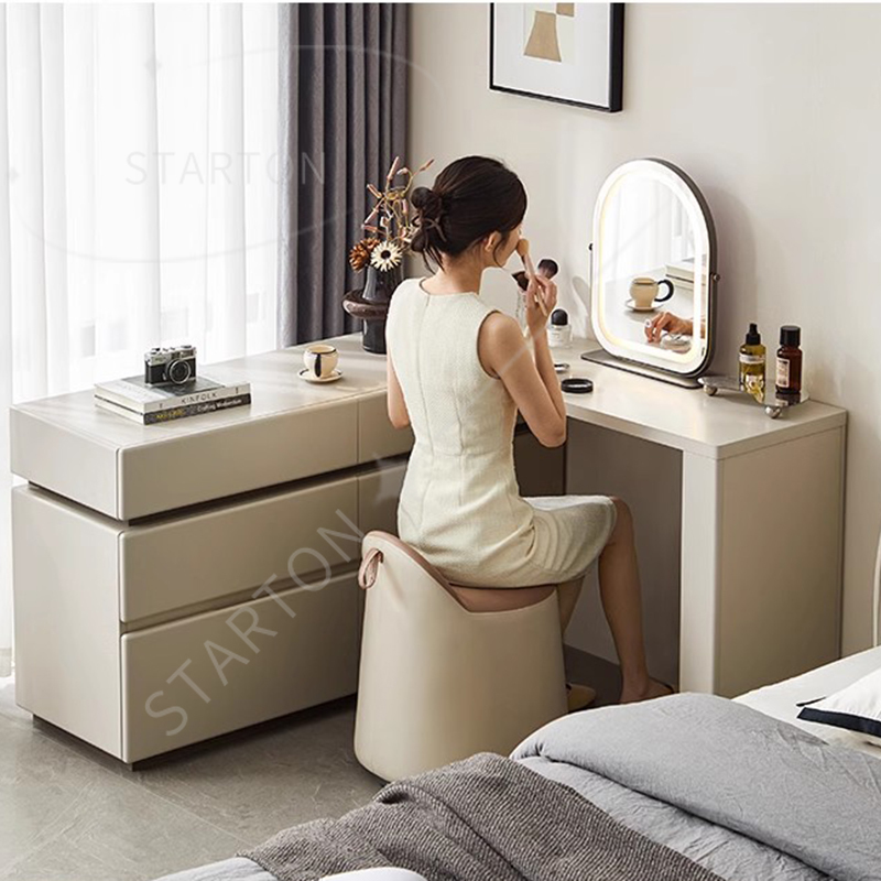 Mirror Makeup Bedroom Drawers  - Beauty Without Makeup บทวิจารณ์และราคา