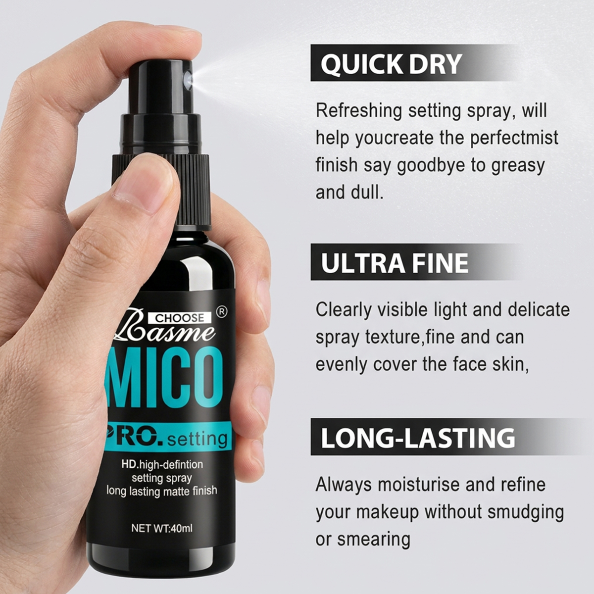 Choose Rasme MICO Make Up Spra - Setting Spray บทวิจารณ์และราคา