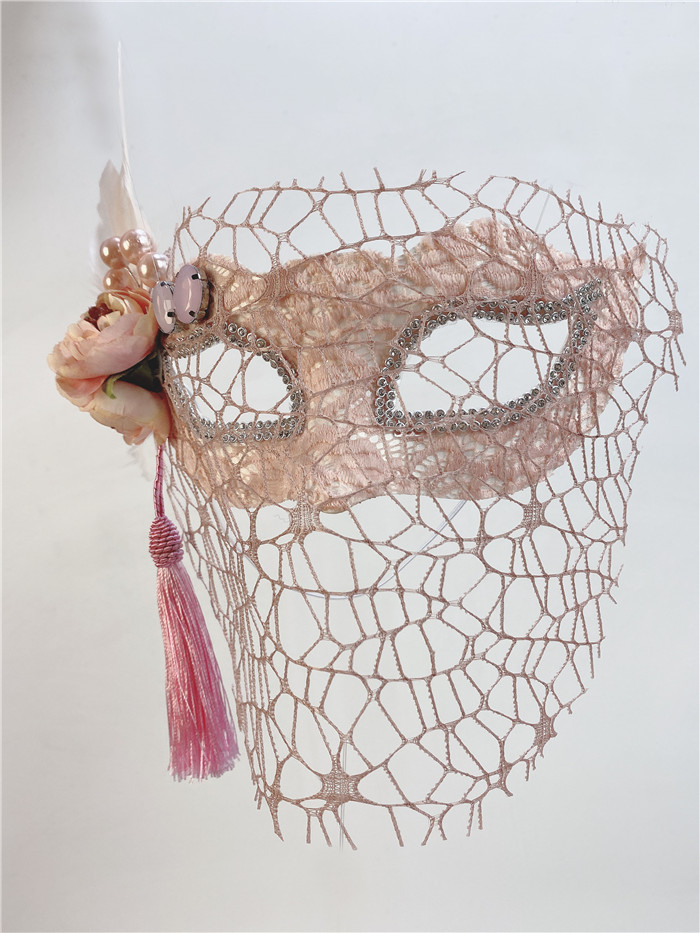 Hollow out veil, half face, fu - Beauty Without Makeup บทวิจารณ์และราคา